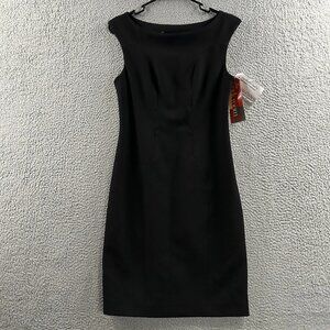 Cynthia Steffe Womens Black Side Zip Polyester Blend Dress